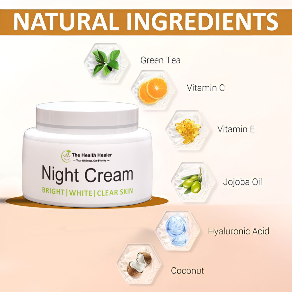 THE HEALTH HEALER NIGHT CREAM WITH GUARANTEED RESULT